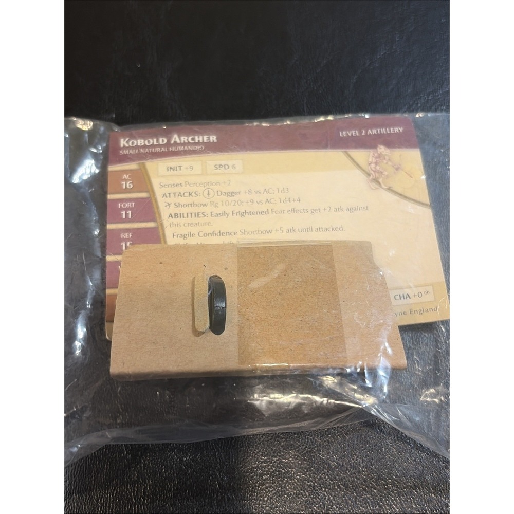 D&D Miniatures Wizards Of The Coast KOBOLD ARCHER New Unopened Figure And Card